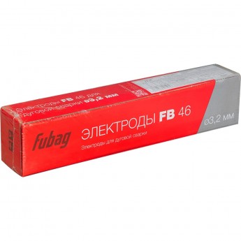Электрод сварочный с рутилово-целлюлозным покрытием FUBAG FB 46 3.2 мм, пачка 5 кг Электрод сварочный с рутилово-целлюлозным покрытием FUBAG FB 46 3.2 мм, пачка 5 кг
