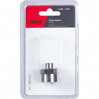 Переходник FUBAG 1/8"F на 1/2"F_блистер 1 шт. Переходник FUBAG 1/8"F на 1/2"F_блистер 1 шт.