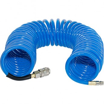 Шланг FUBAG спиральный с фитингами рапид_полиуретан_15бар_8x12мм_10м