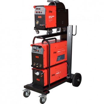 Сварочный полуавтомат_инвертор_FUBAG INMIG 500T DW SYN PULSE + Подающий механизм DRIVE INMIG DW SYN PULSE + Горелка FB 550W 3m + Блок жидкостного охлаждения Cool 70+ Тележка